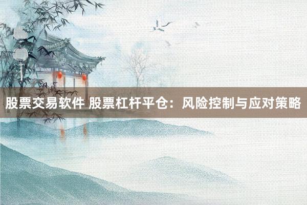 股票交易软件 股票杠杆平仓:风险控制与应对策略