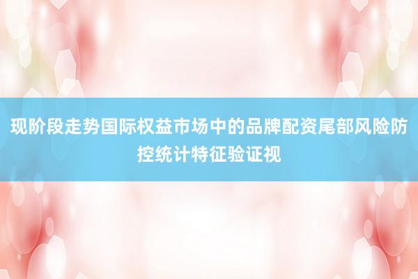 现阶段走势国际权益市场中的品牌配资尾部风险防控统计特征验证视