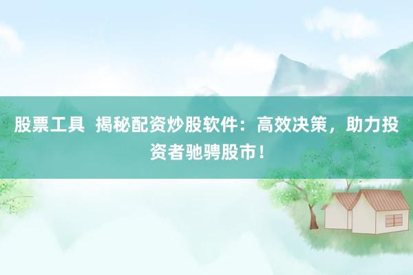 股票工具  揭秘配资炒股软件：高效决策，助力投资者驰骋股市！