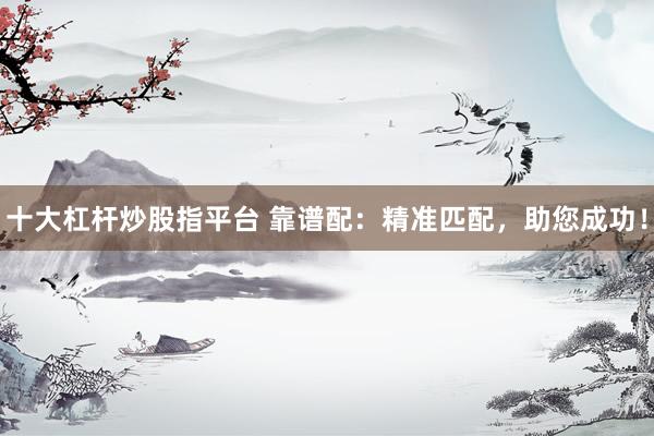 十大杠杆炒股指平台 靠谱配：精准匹配，助您成功！