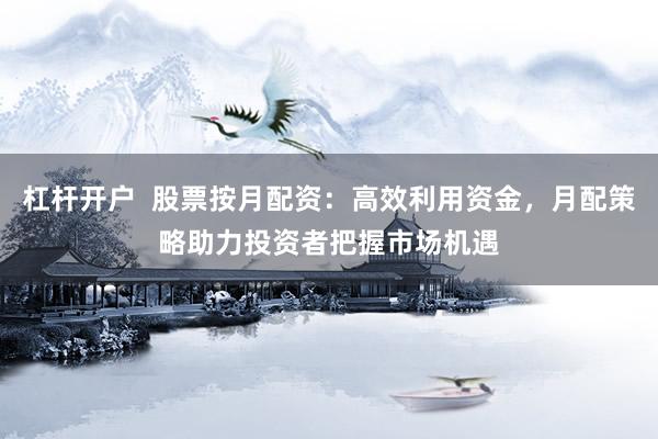 杠杆开户  股票按月配资：高效利用资金，月配策略助力投资者把握市场机遇