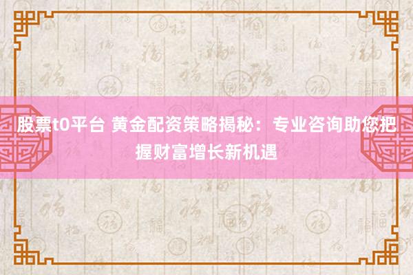 股票t0平台 黄金配资策略揭秘：专业咨询助您把握财富增长新机遇
