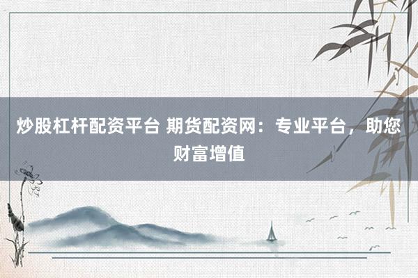 炒股杠杆配资平台 期货配资网：专业平台，助您财富增值